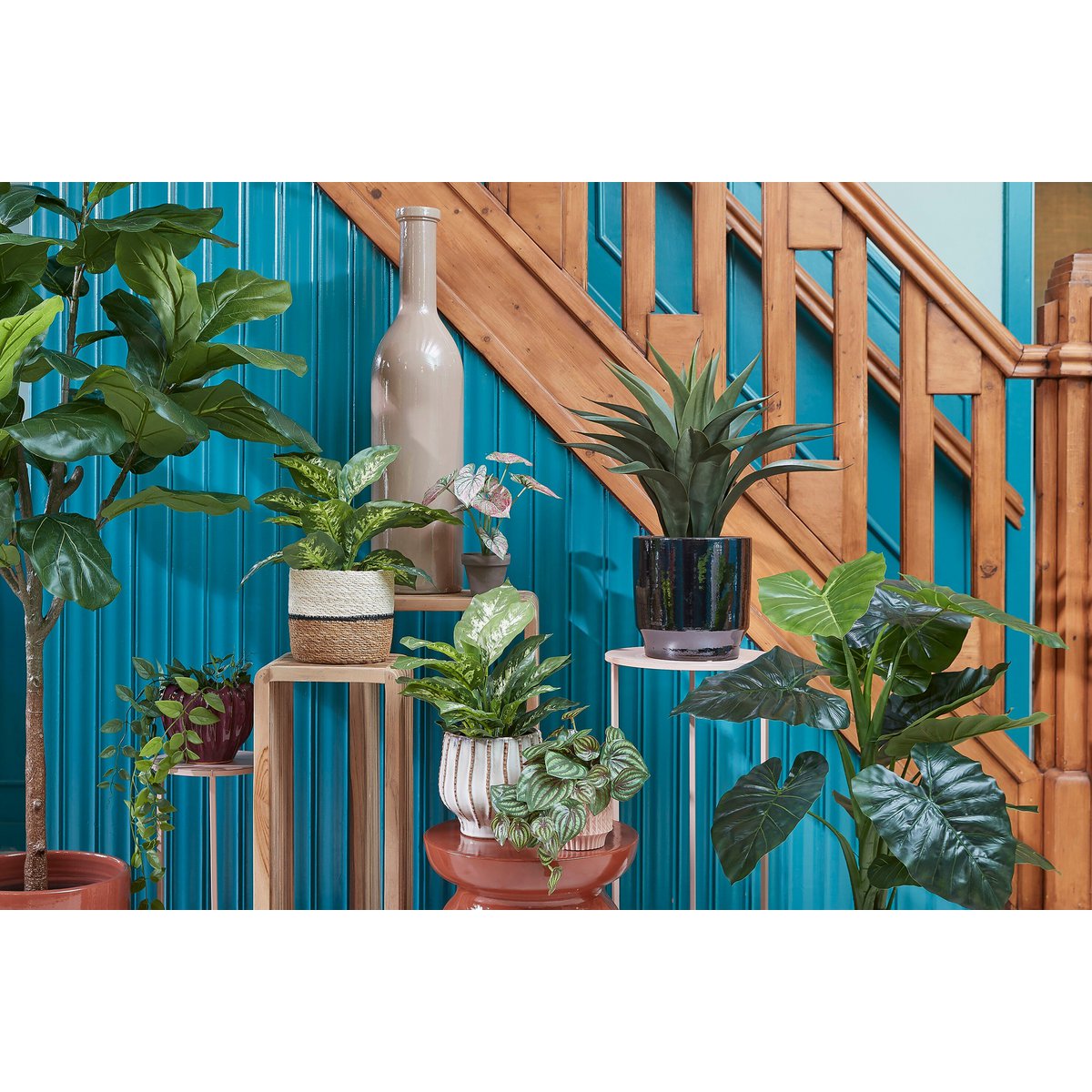 Damian Plantenmand Set van 2 - Wit