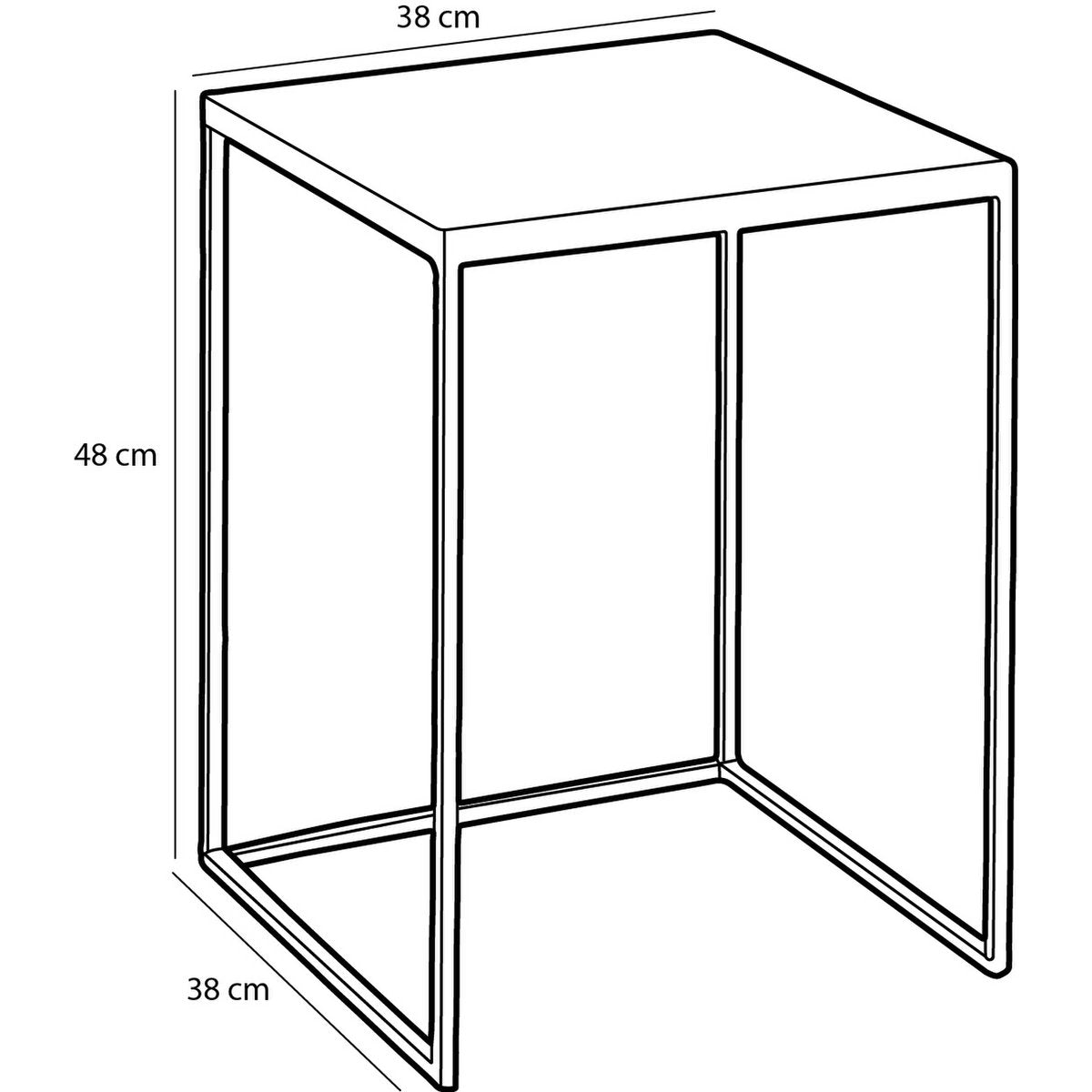 Aaron Bijzettafel Roze