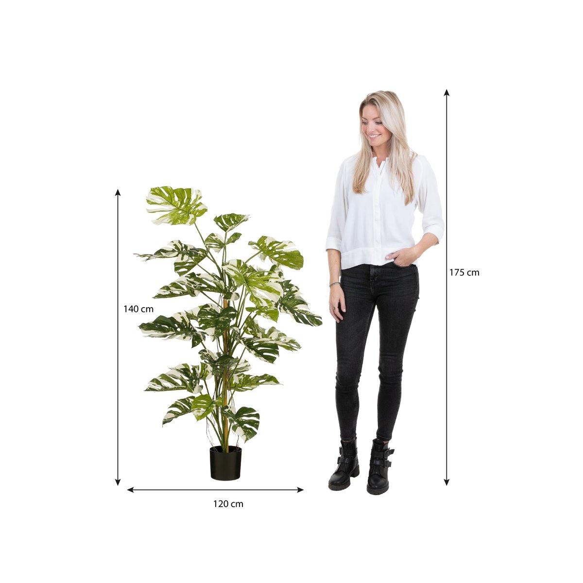 Monstera Kunstplant H140 x Ć120