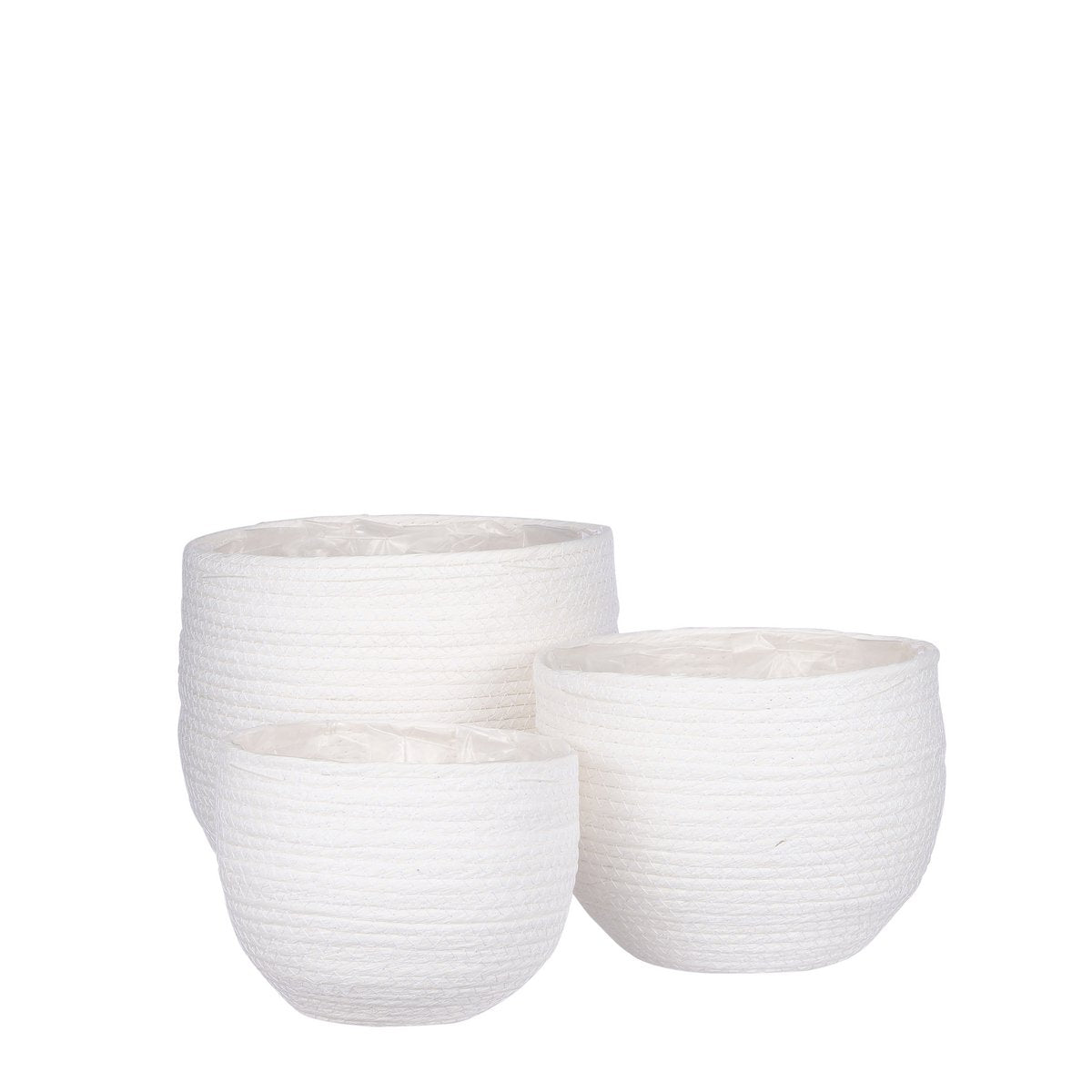 Jorck Pure Plantenmand Set van 3 Wit
