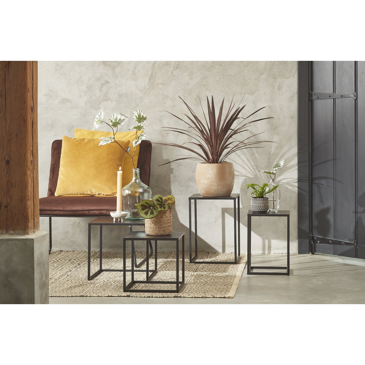 Goa Bijzettafel Set van 2 - Medium