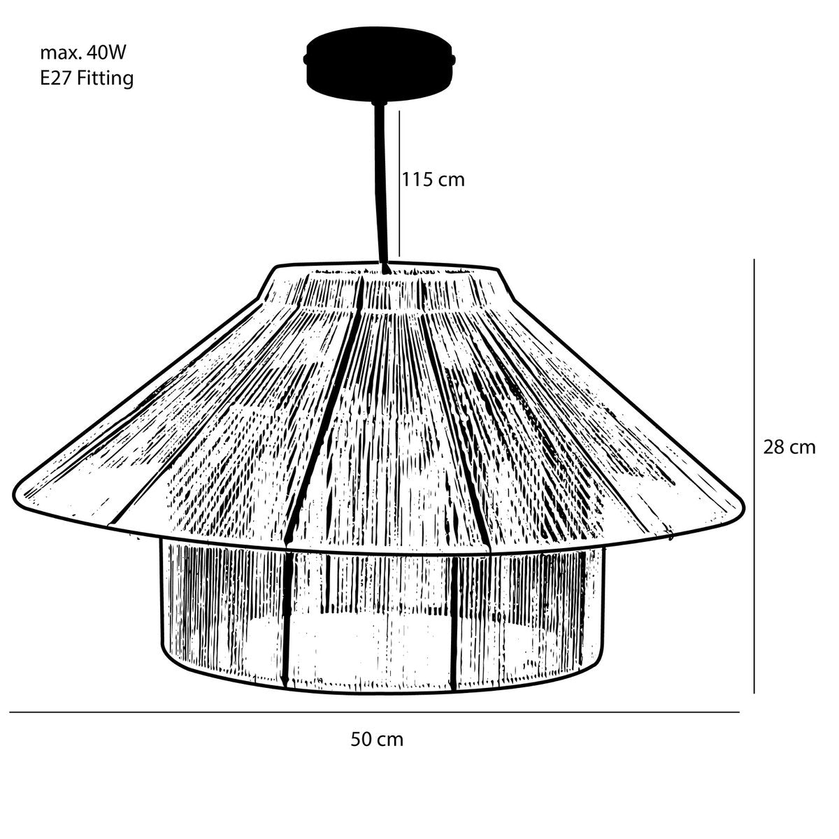 Elsa Hanglamp Kort