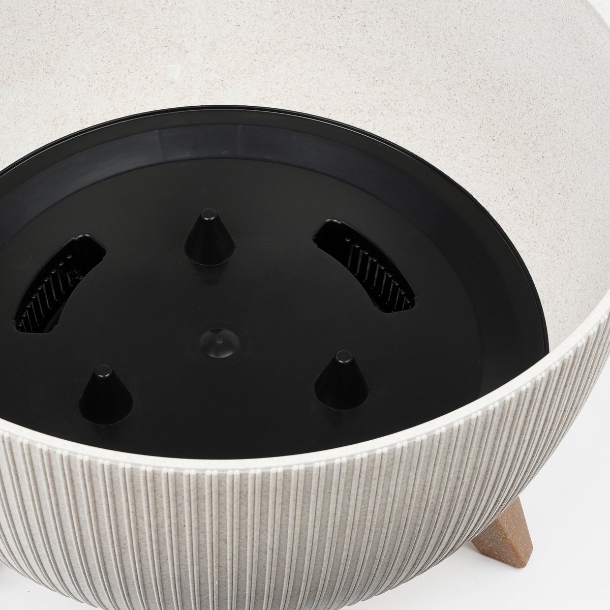 Doppio Bloempot op Poten Off White