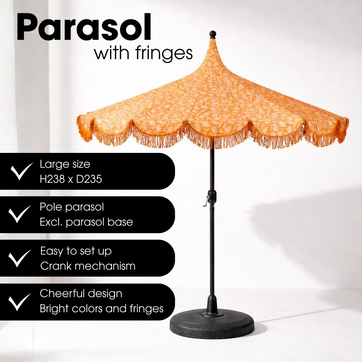Kelly Parasol - Oranje