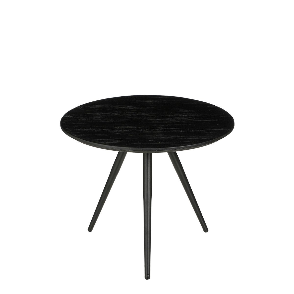 Jailey Ronde Bijzettafel Set van 2 Zwart