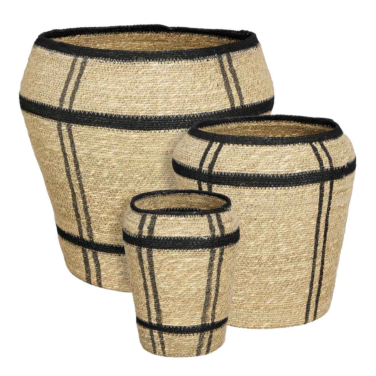 Opbergmand Zaya Stripe Set van 3