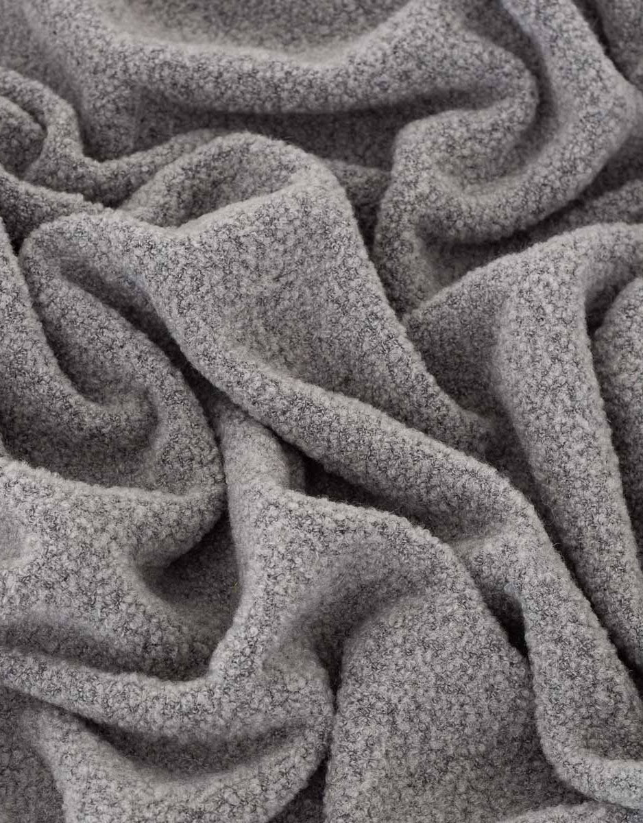 Paris Bouclé Deken - Grijs