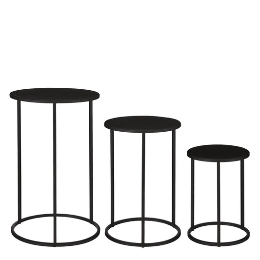 Quinty Bijzettafel Rond Laag Set van 3