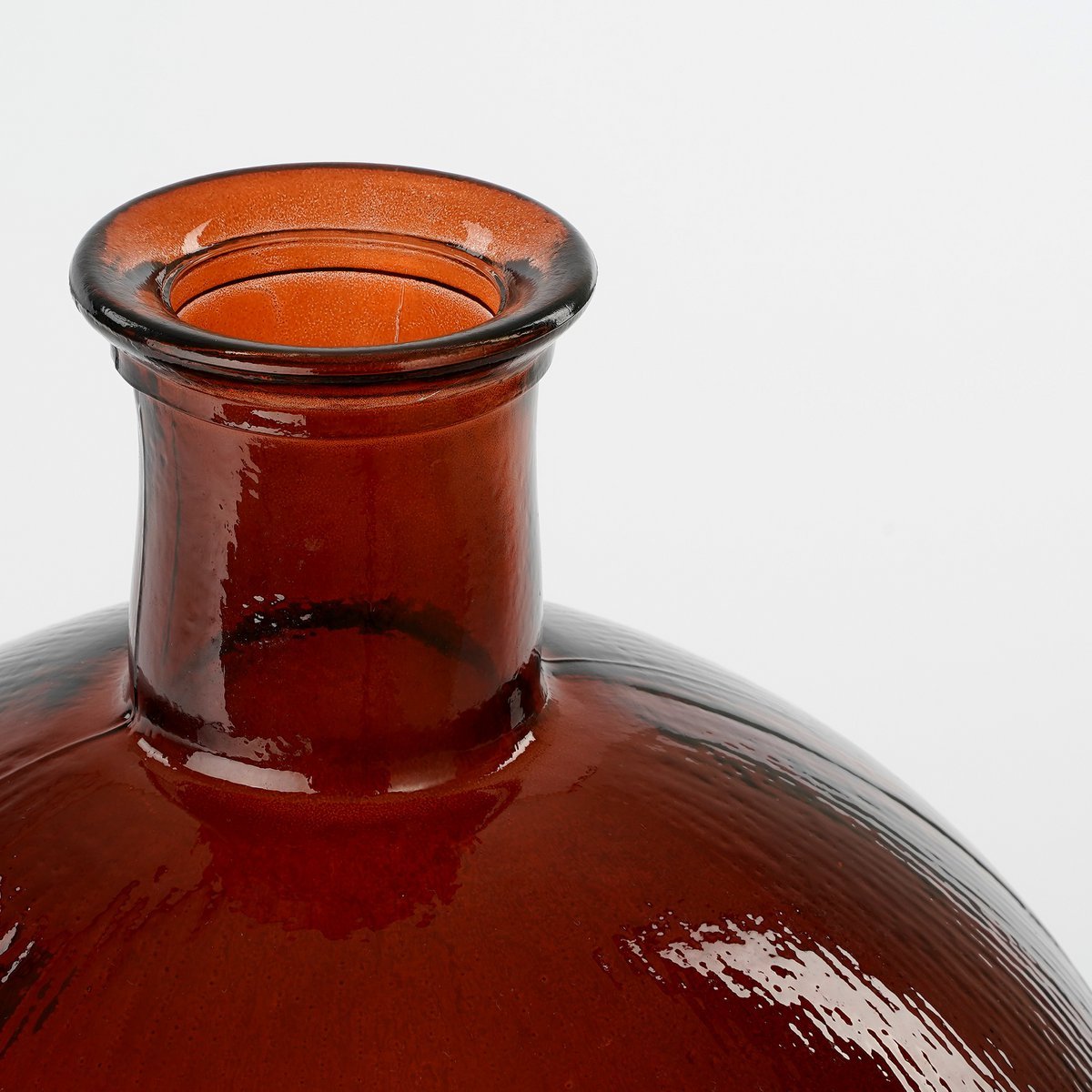 Firenza Ronde Fles Vaas Donkerbruin