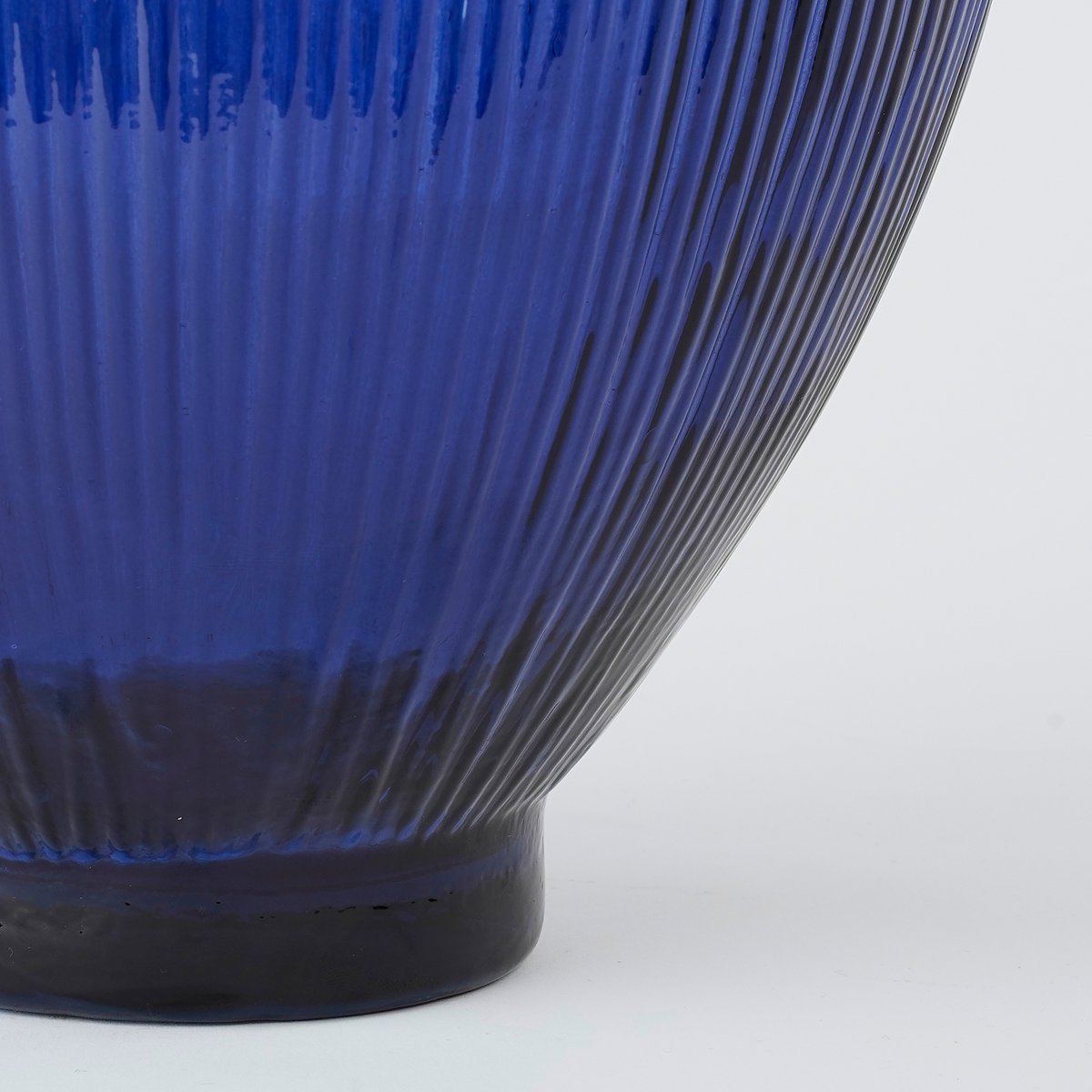 Firenza Ovale Fles Vaas Donkerblauw