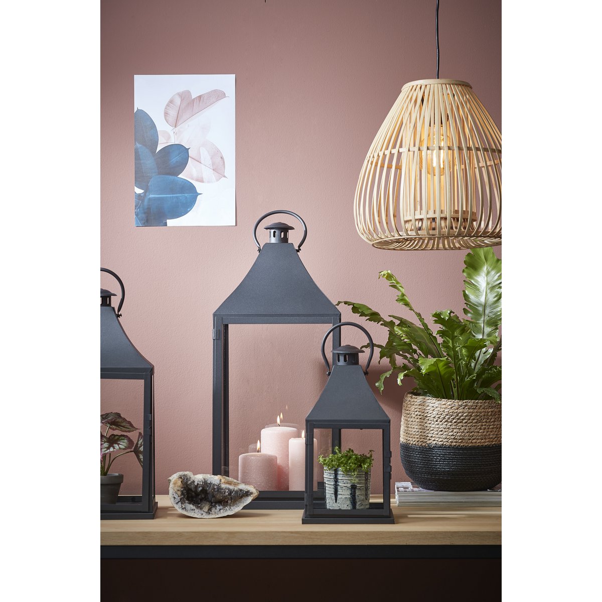 Jorck DuoTone Plantenmand Set van 3 Zwart