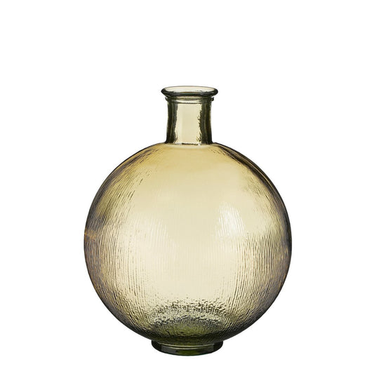 Firenza Ronde Fles Vaas Lichtbruin
