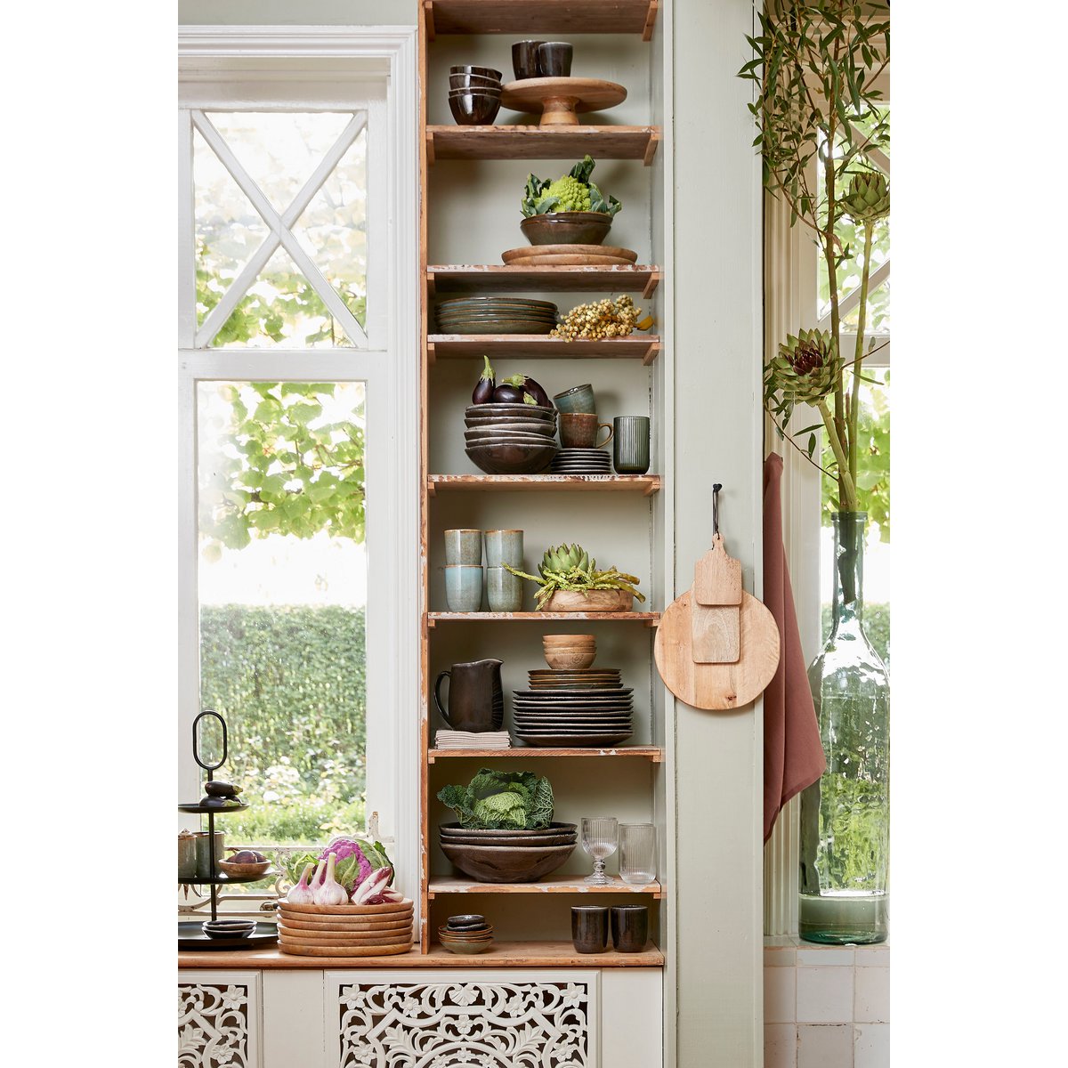 Rama Etagere 3 Laags Ovaal Zwart