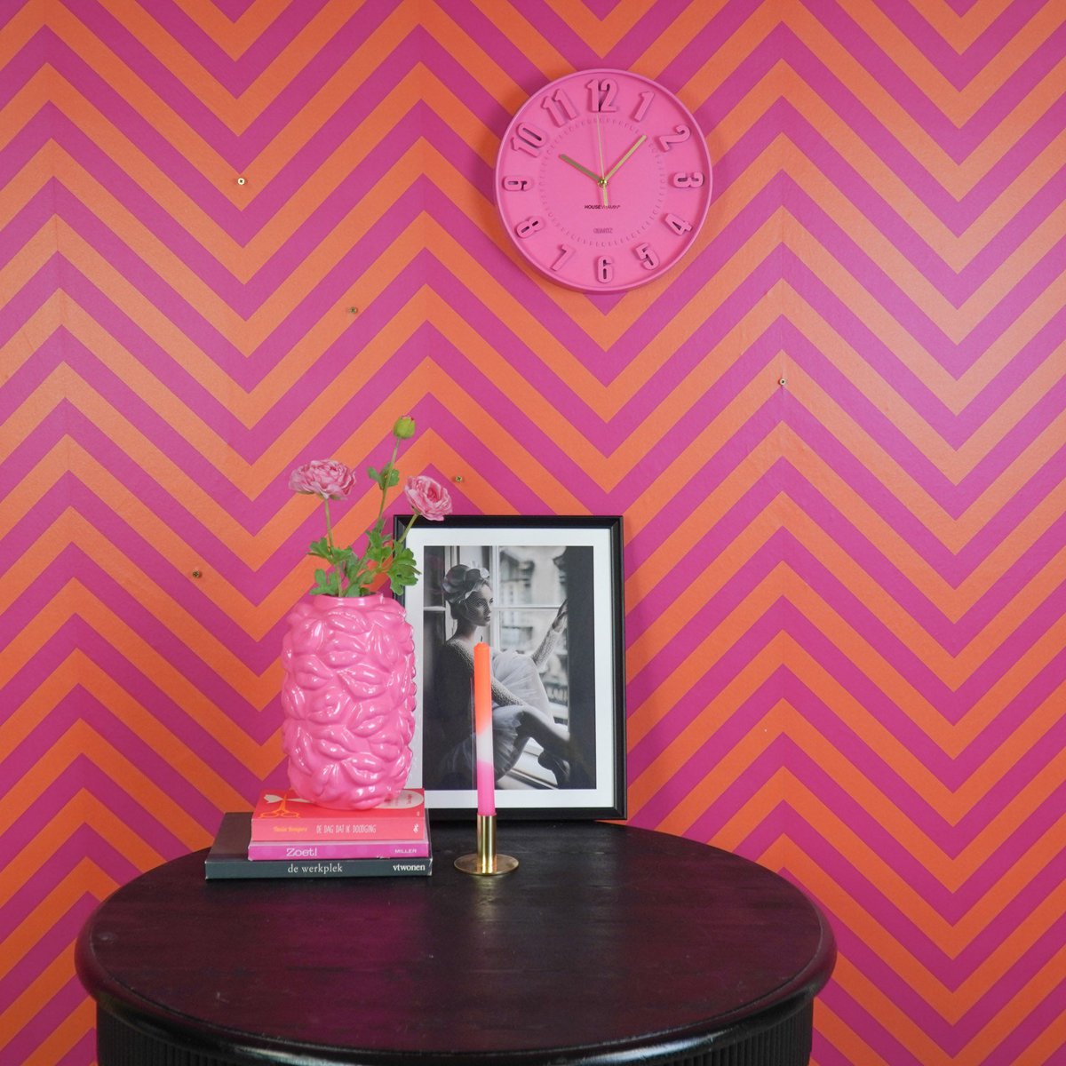 Sweet Pop Klok - Roze