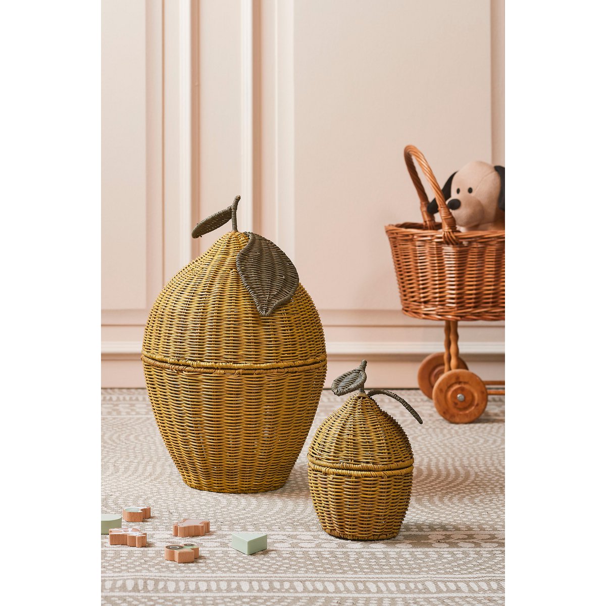 Opbergmand Lemoni Set van 2