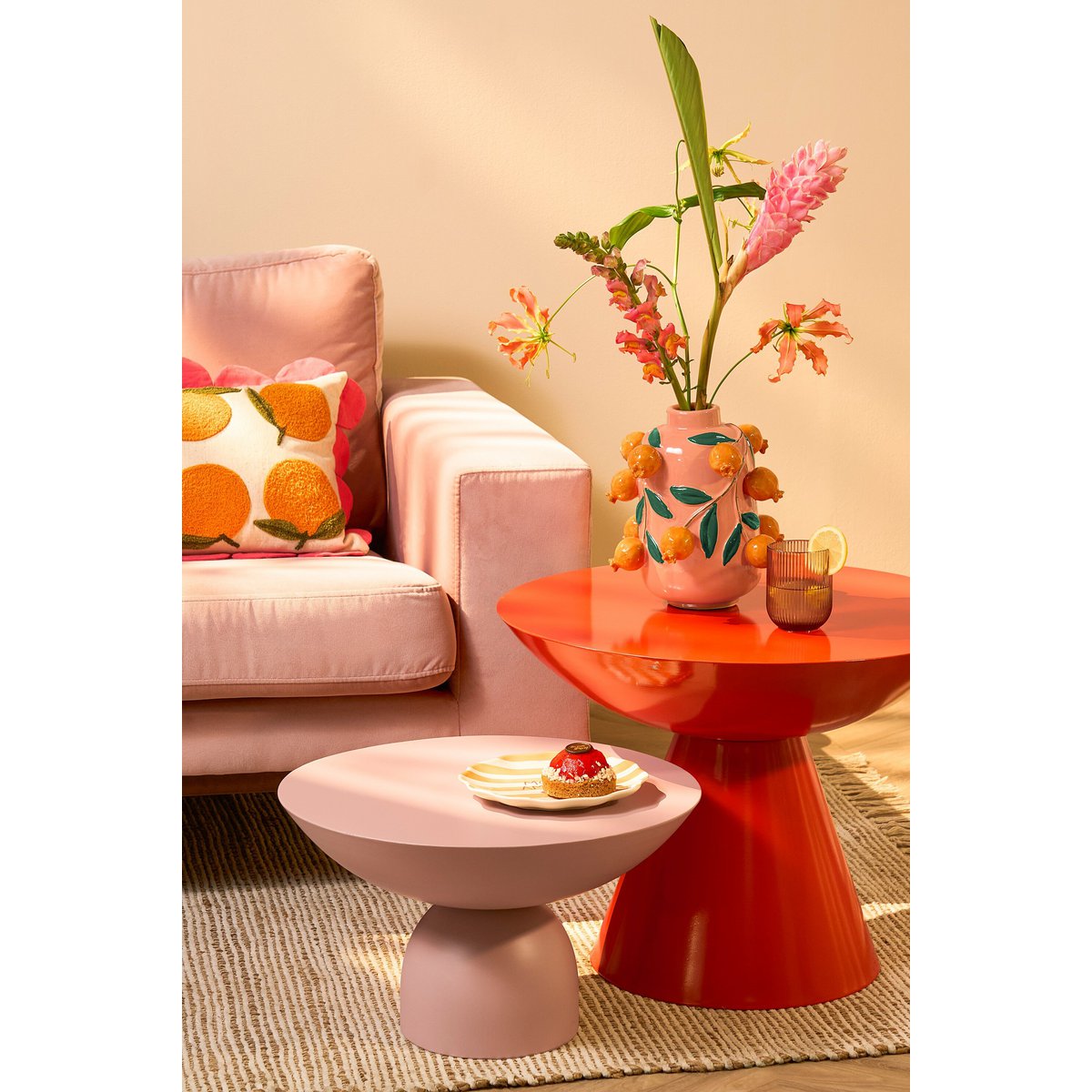 Celise Bijzettafel - Roze