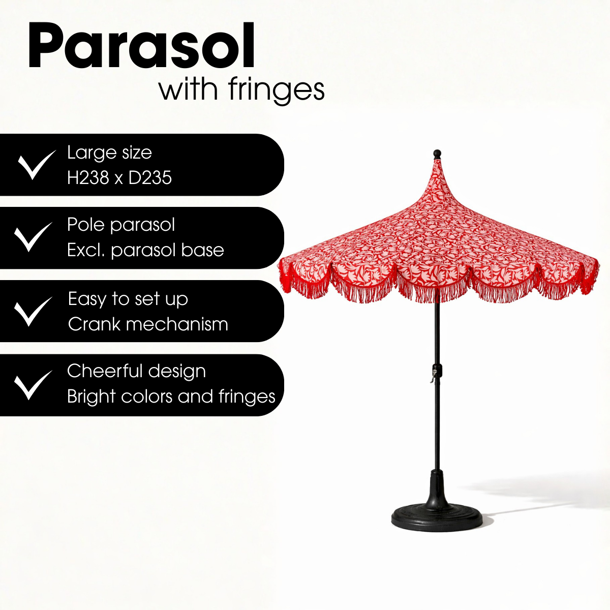Kelly Parasol - Rood