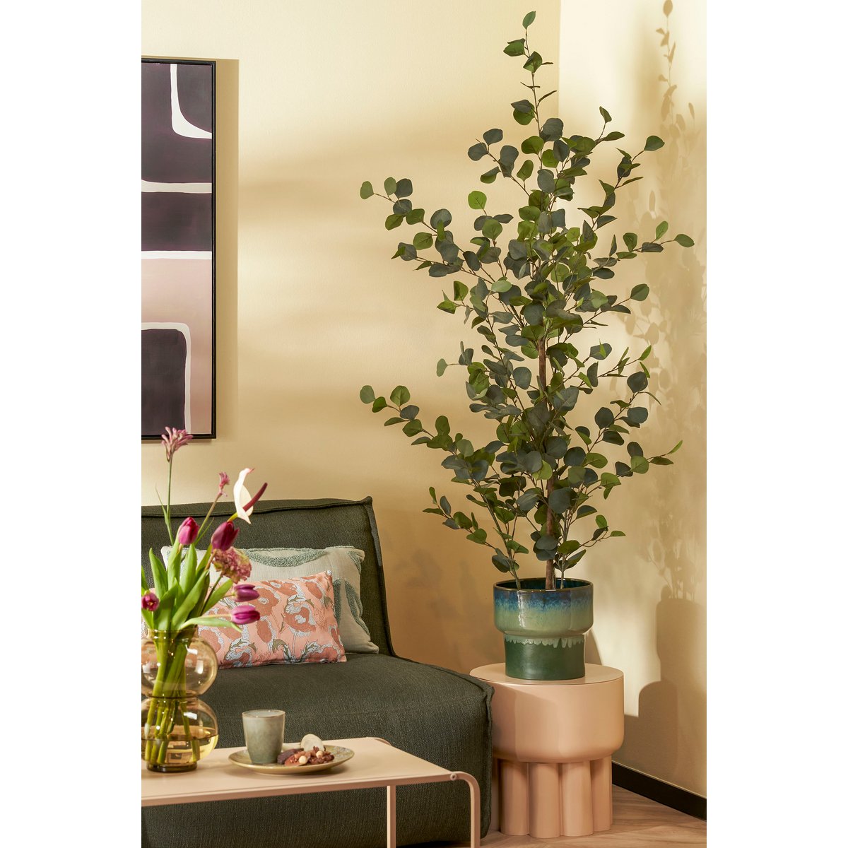 Eucalyptus Kunstplant in Bloempot