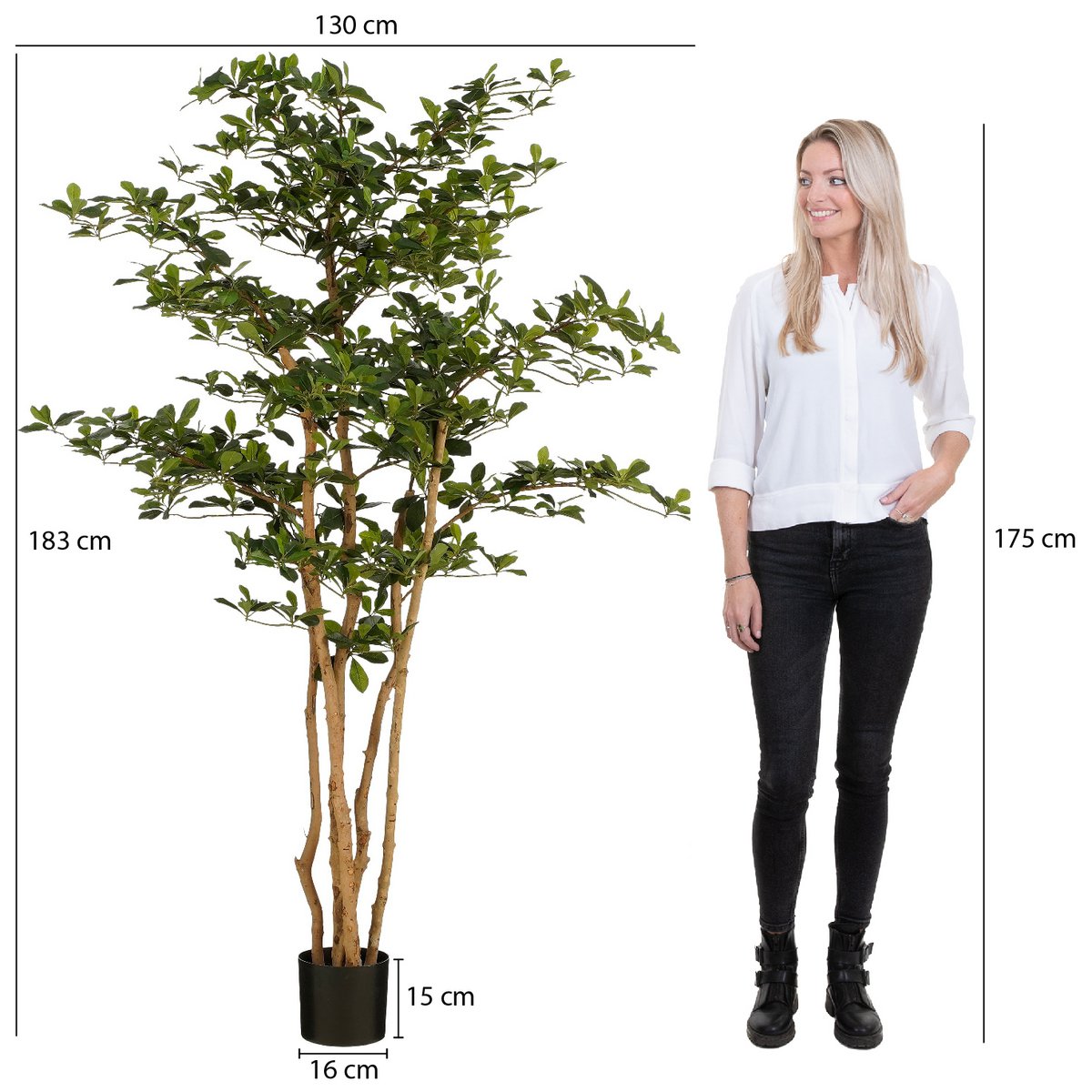 Kunstplant Olijfboom in Pot Groot