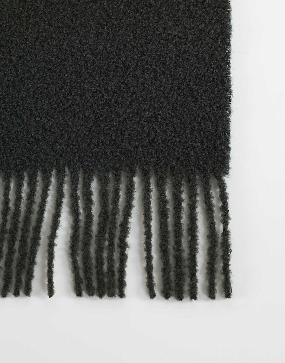 Paris Bouclé Deken - Moeras Groen