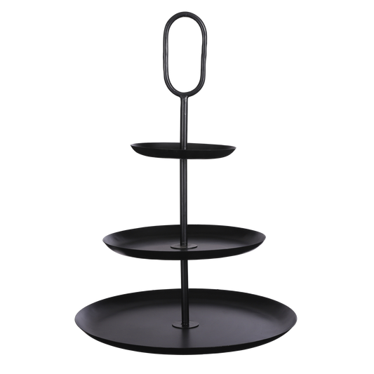 Rama Etagere 3 Laags Ovaal Zwart