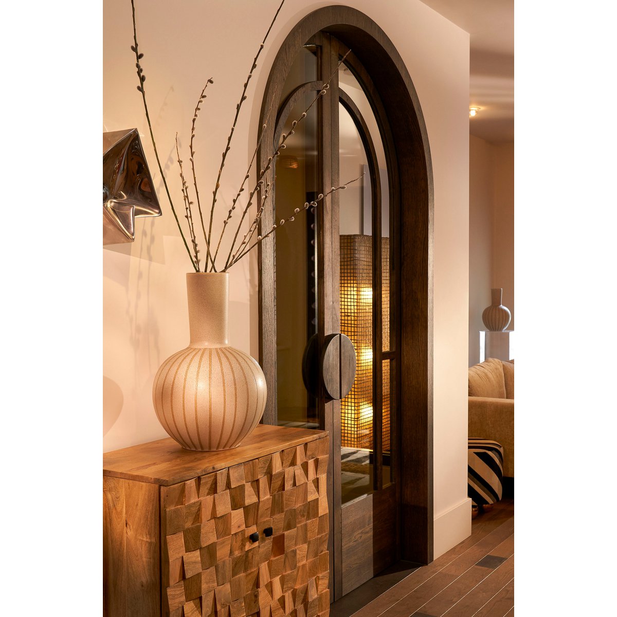 Holm Vaas Groot - Crème