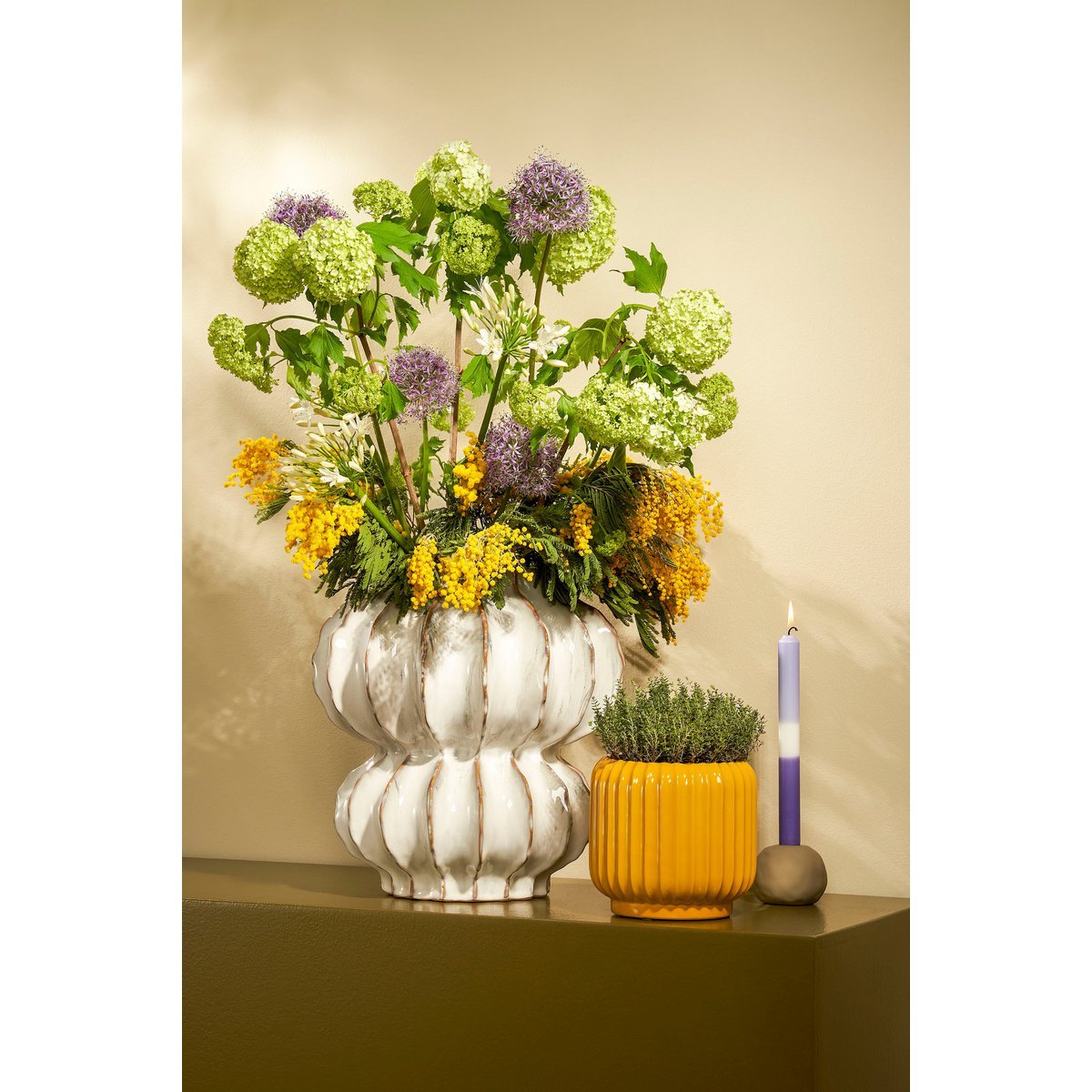 Altea Vaas Groot Off White
