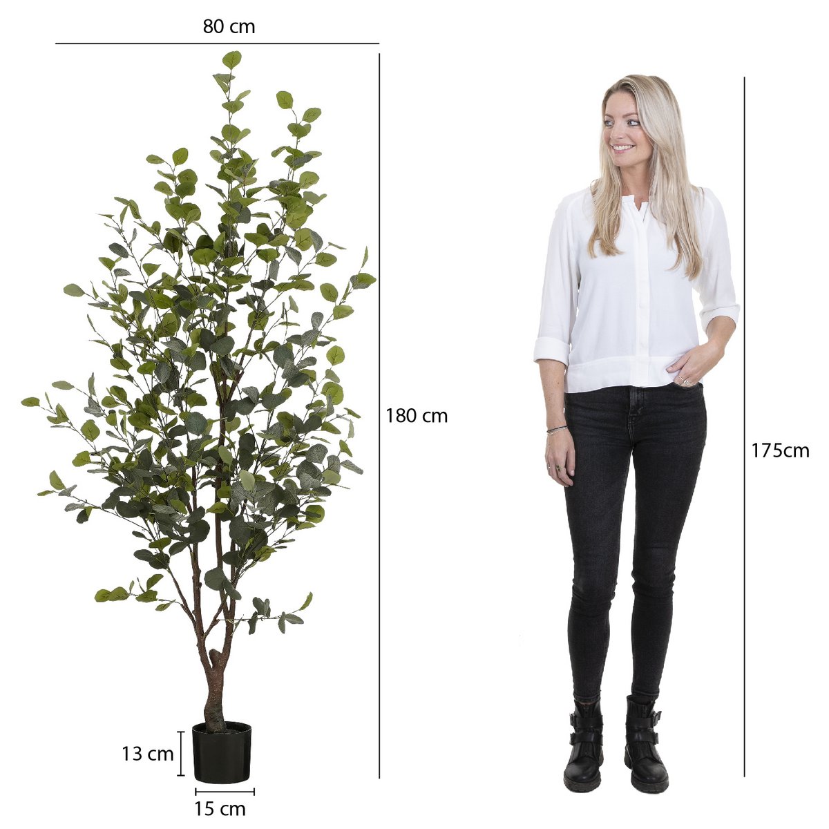 Kunstplant Eucalyptusboom in Pot