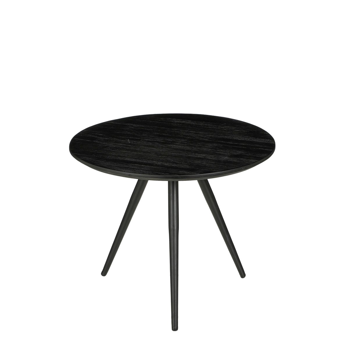 Jailey Ronde Bijzettafel Set van 2 Zwart