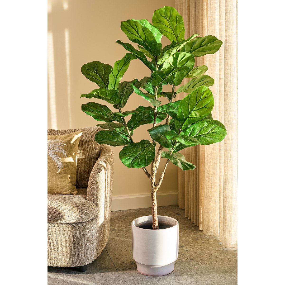 Ficus Lyrata Kunstplant in Pot H150 x Ø50
