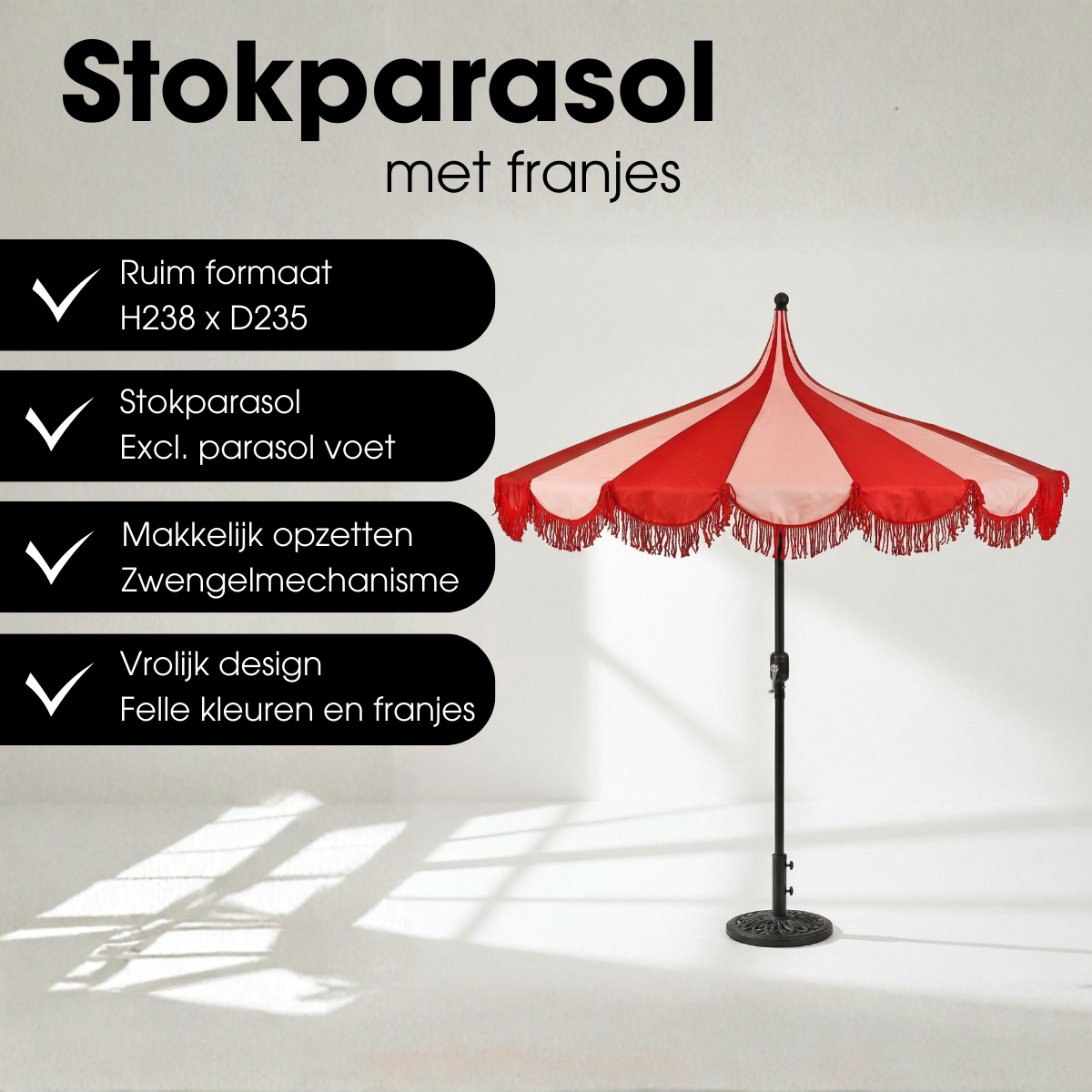 Kim Parasol - Rood
