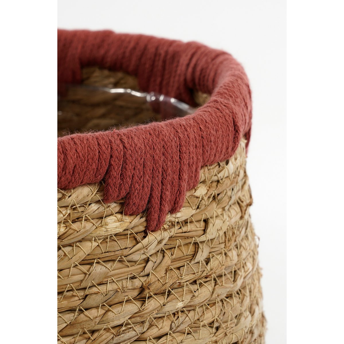 Jorck KnitTop Plantenmand Set van 3 Rood