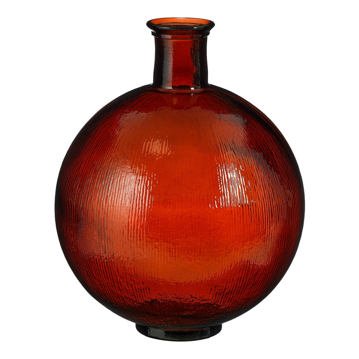Firenza Ronde Fles Vaas Donkerbruin