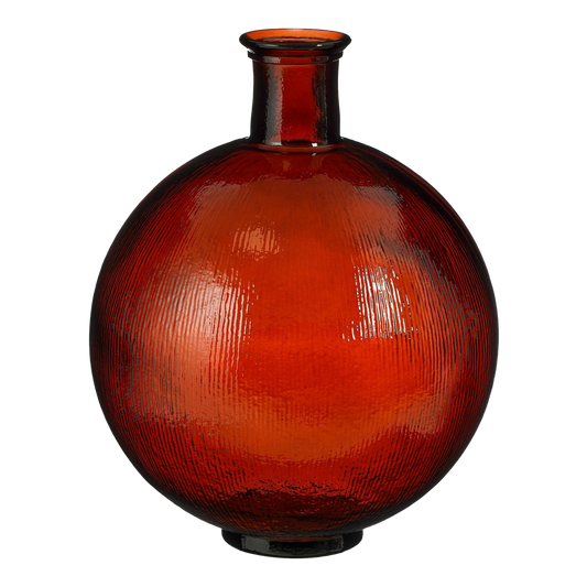 Firenza Ronde Fles Vaas Donkerbruin