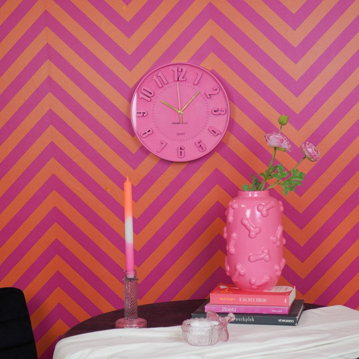 Sweet Pop Klok - Roze