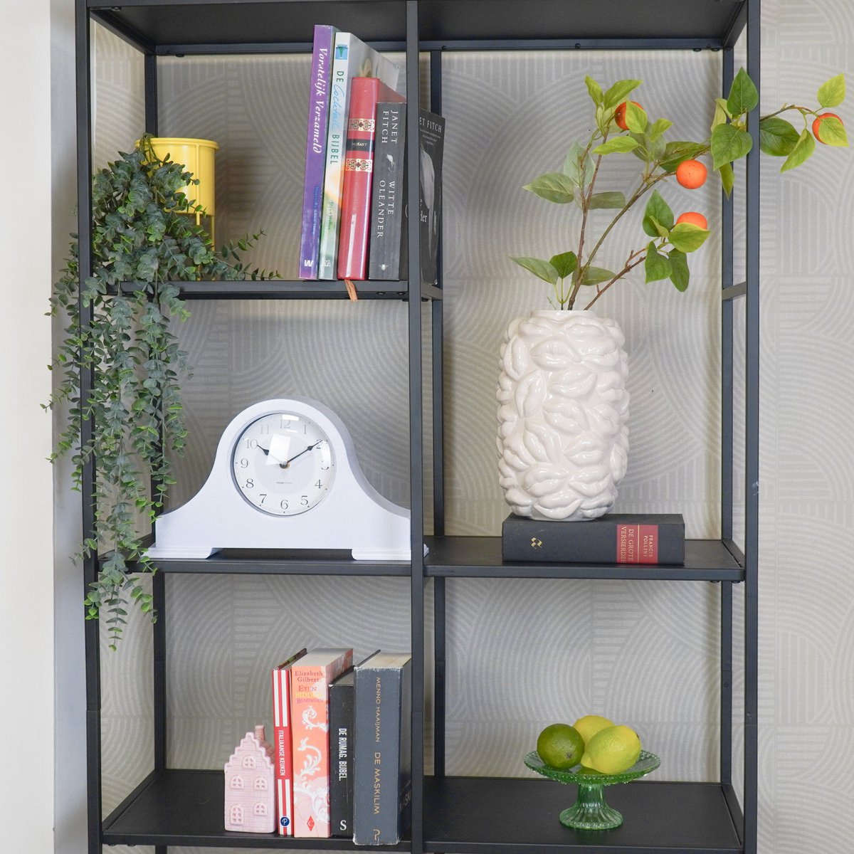 Retro Muse Mantel Klok - Lila