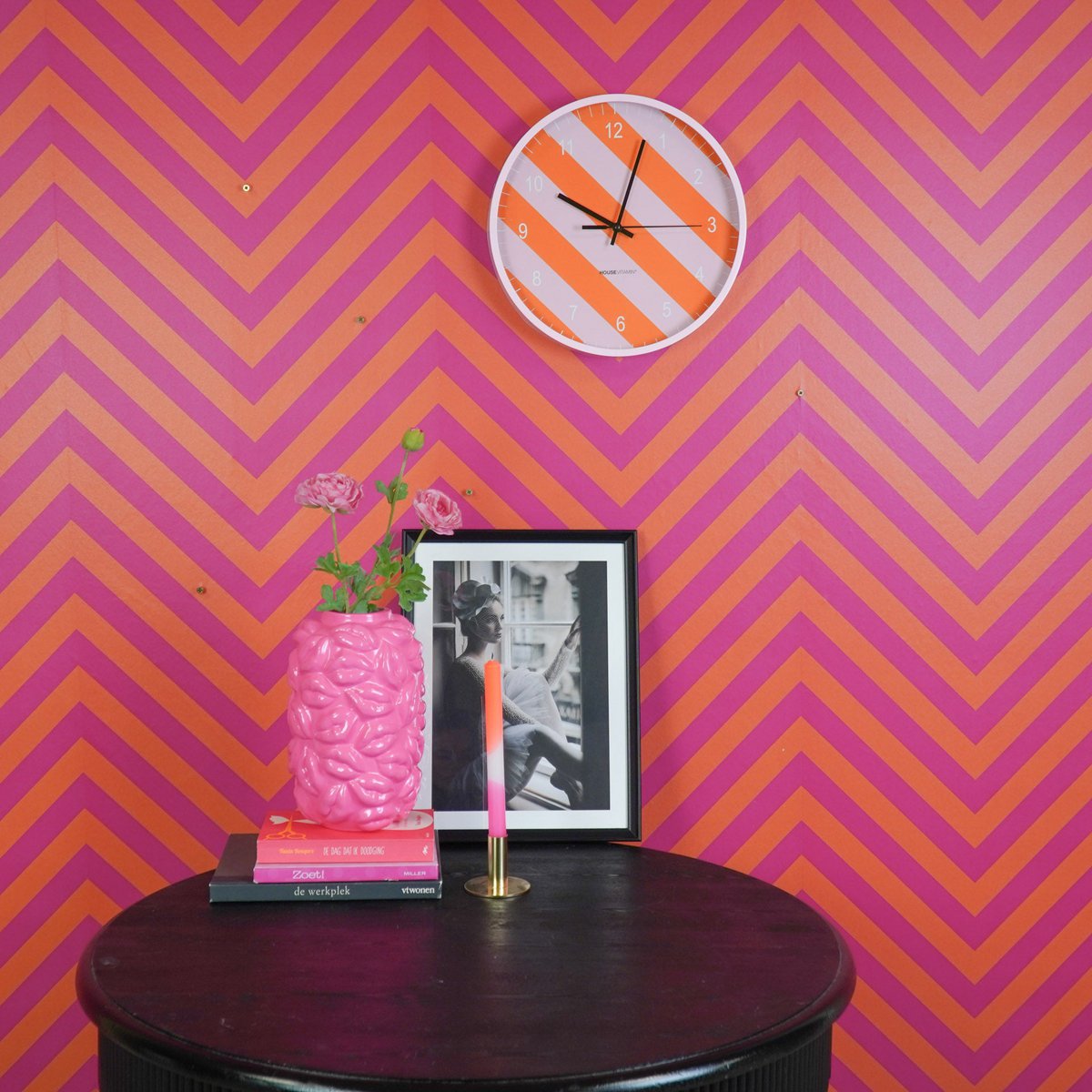 Graphic Stripe Klok