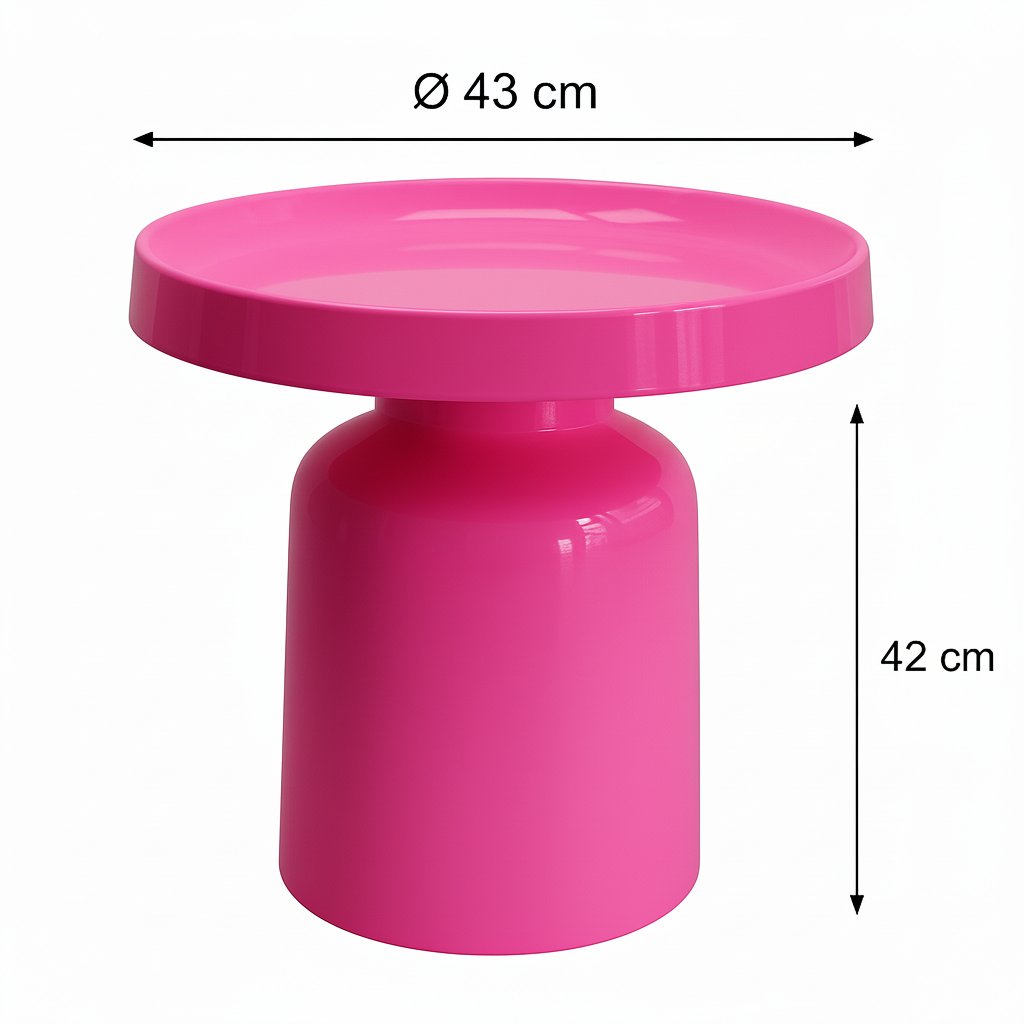 Pawn Play Bijzettafel - Neon Roze