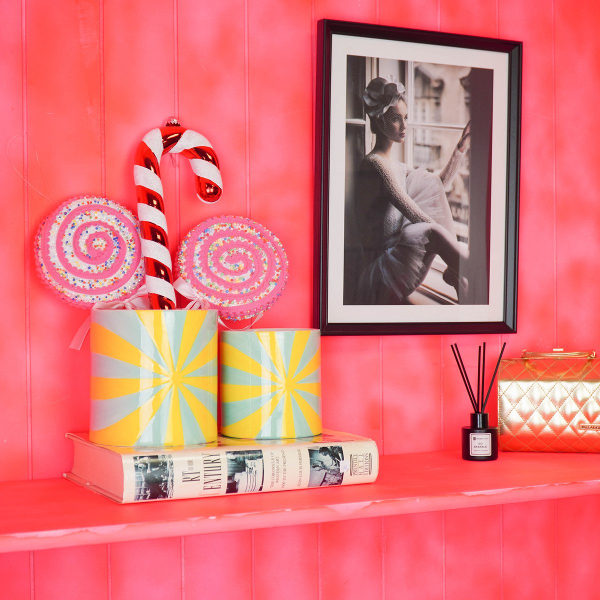 Swirl Bloempot - Geel & Groen