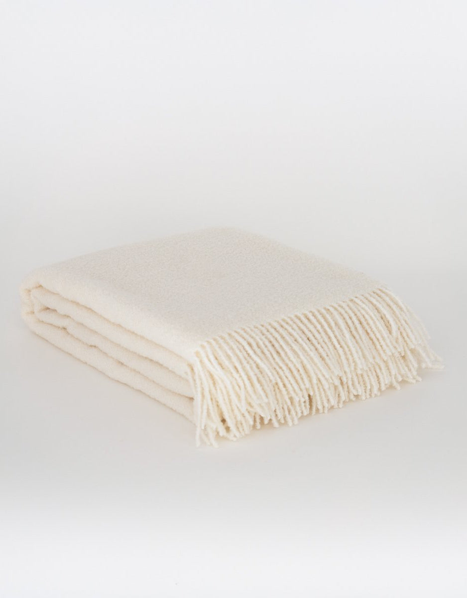 Paris Bouclé Deken - Wit