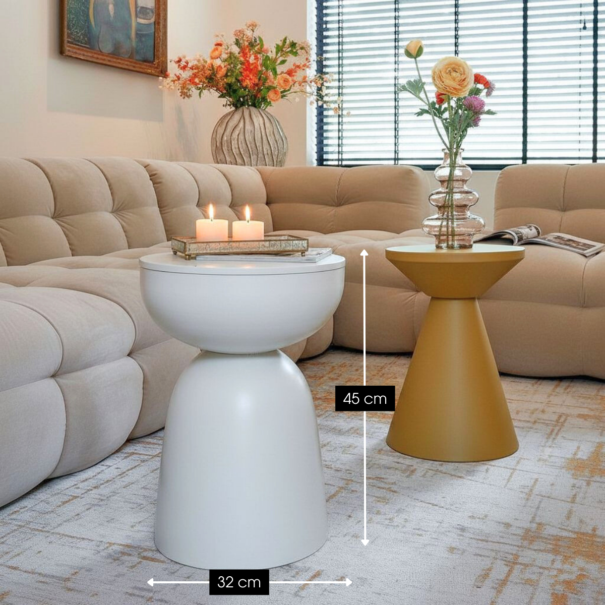 Elliott Bijzettafel - Wit