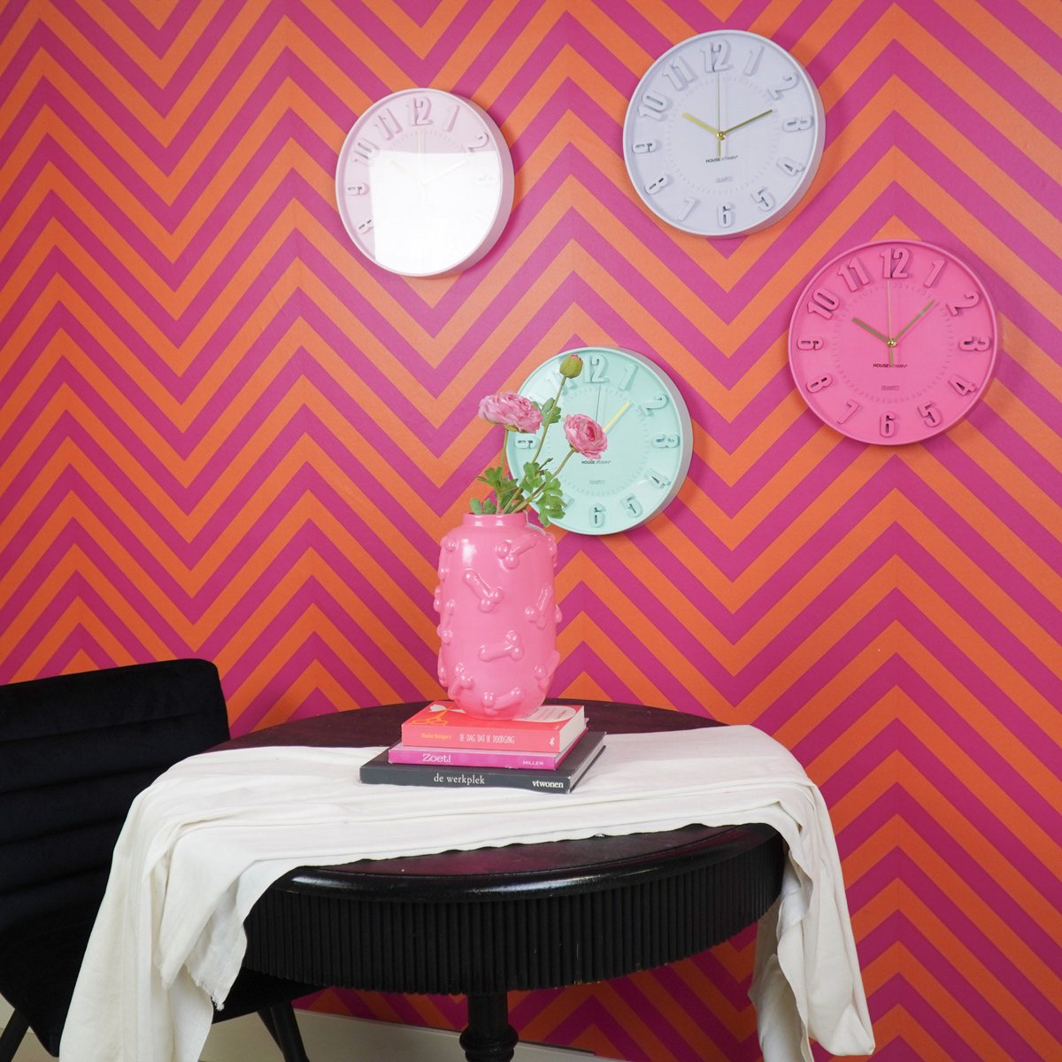 Sweet Pop Klok - Roze