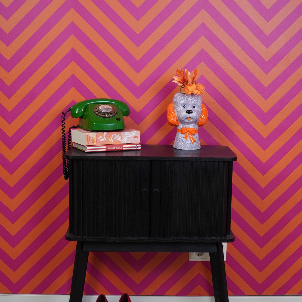 Doggy Style Vaas - Lila & Oranje