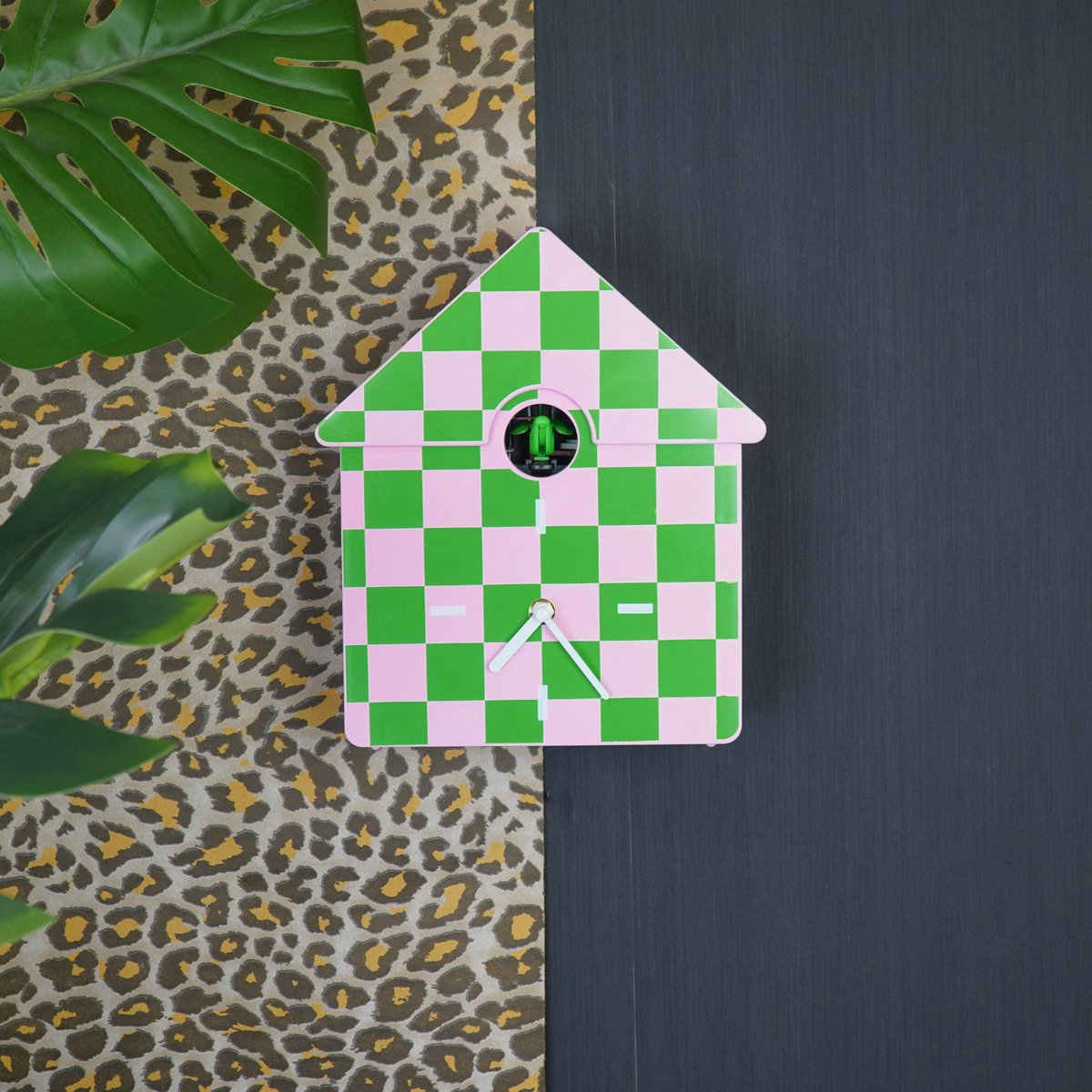Cuckoo Klok – Groen/Roze