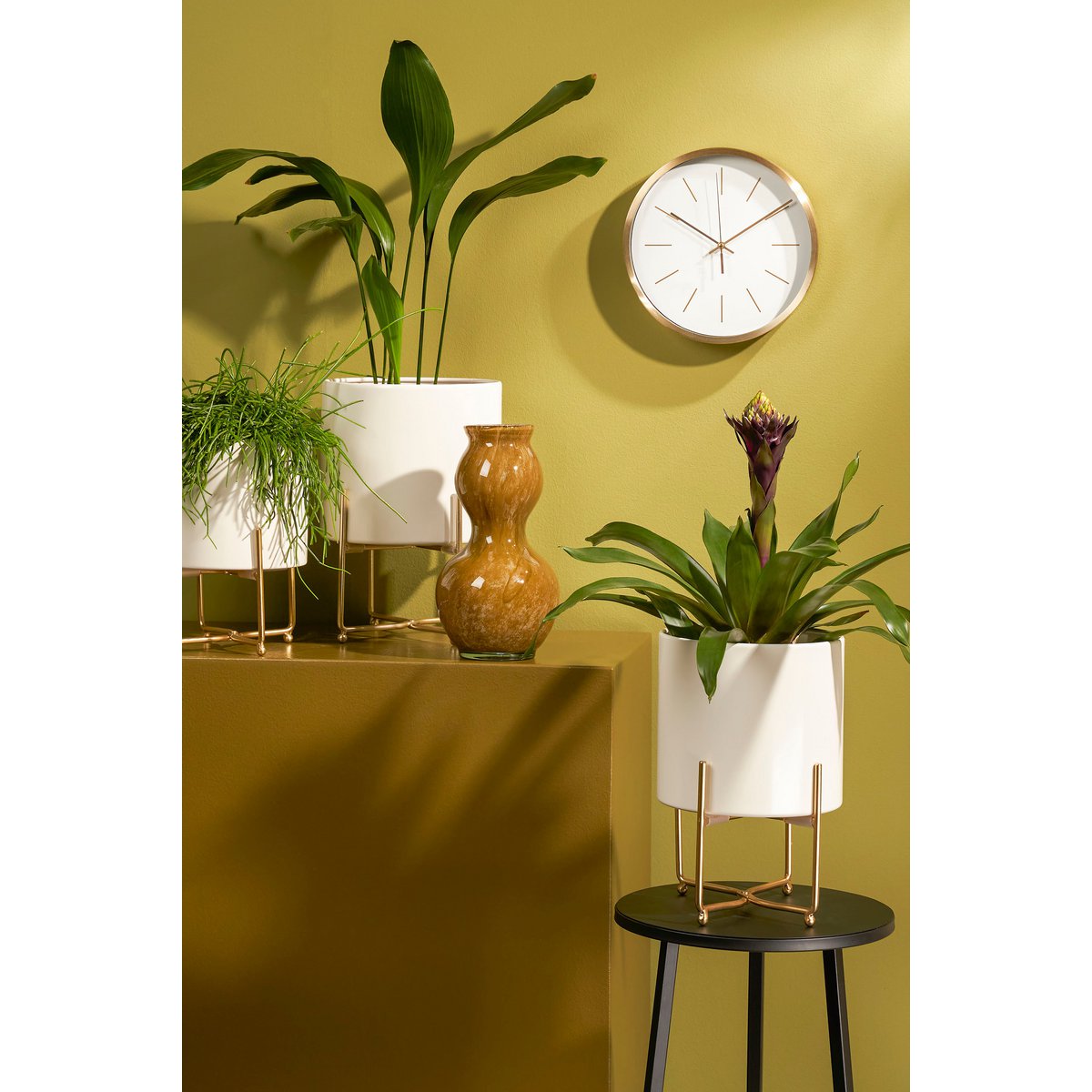 Aries Bloempot op Standaard Set van 3 Wit