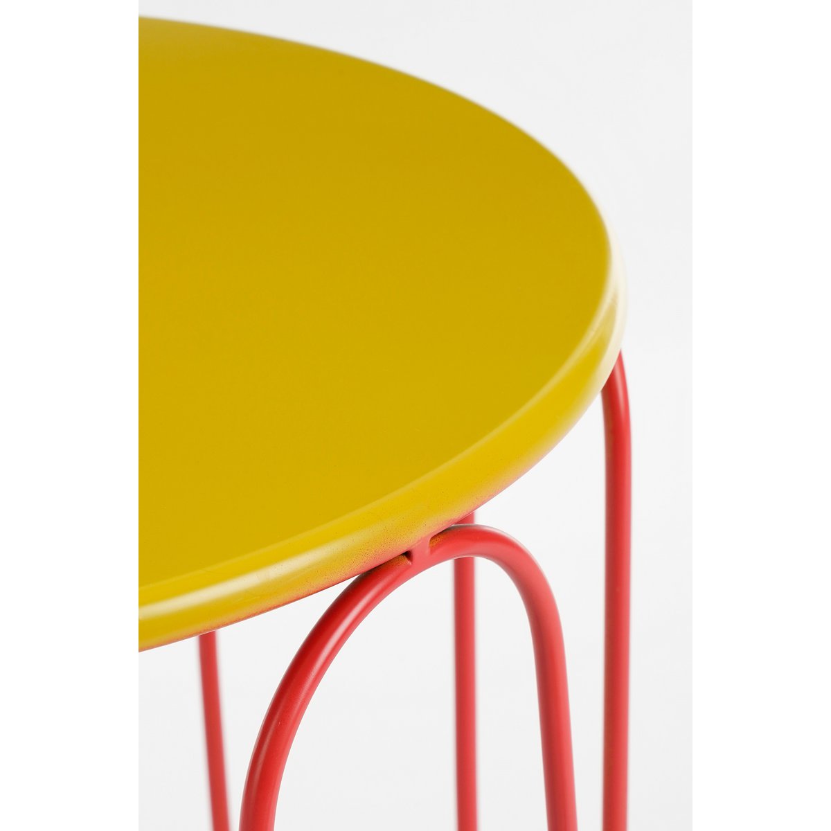 Dione Duo Bijzettafel - Set van 2 - Geel & Rood