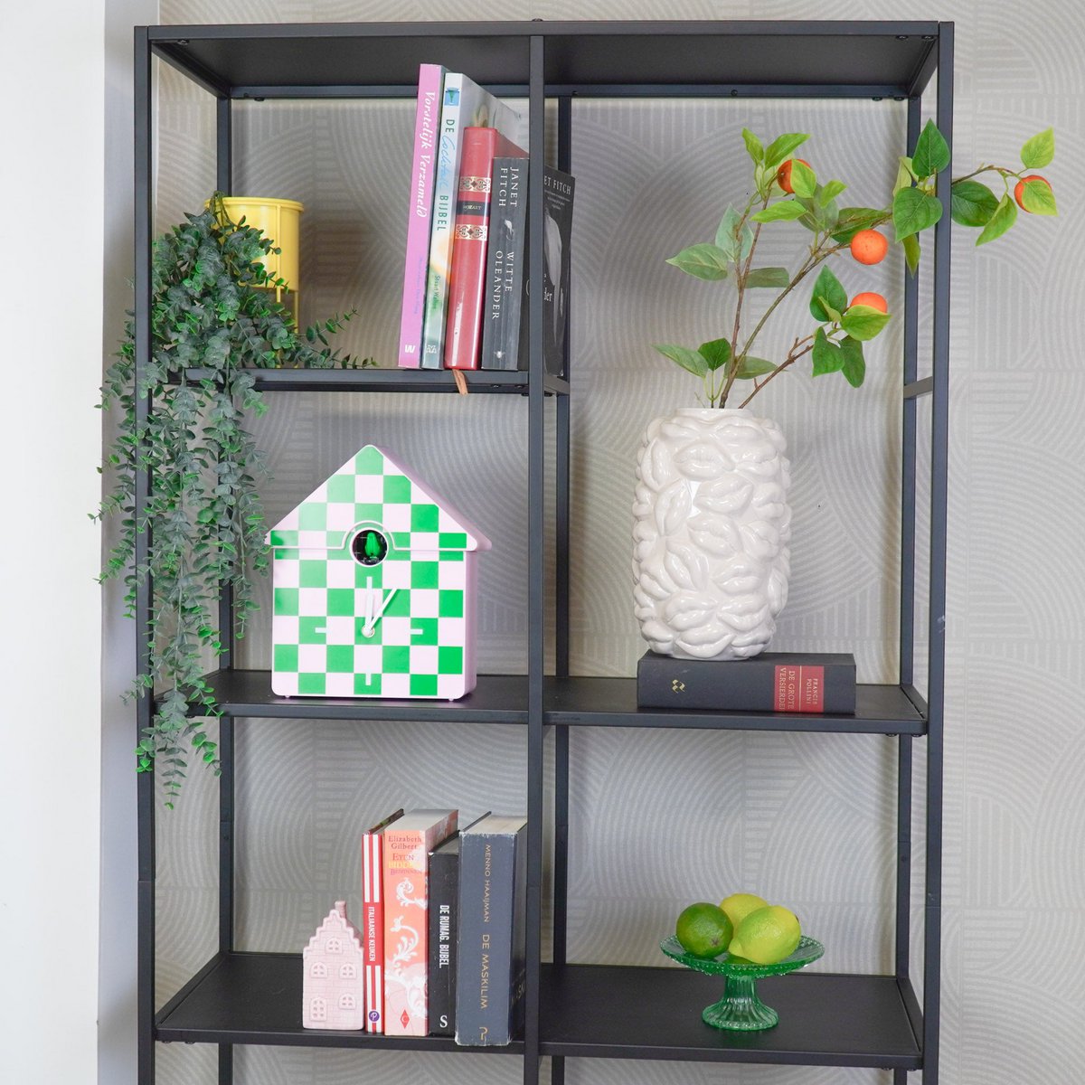 Cuckoo Klok – Groen/Roze