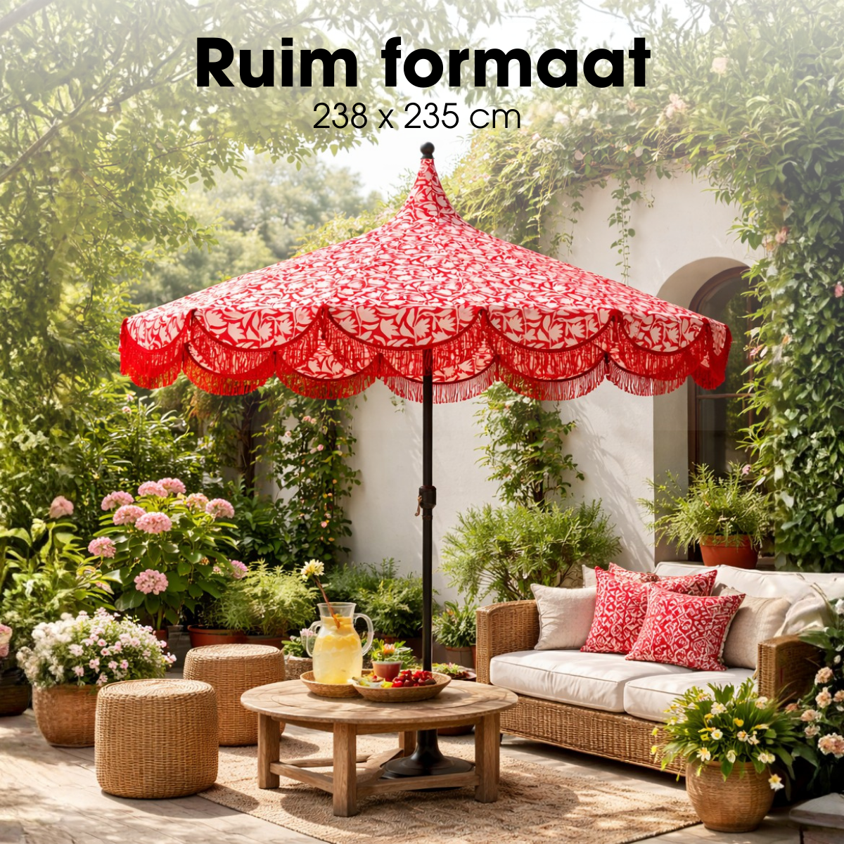 Kelly Parasol - Rood