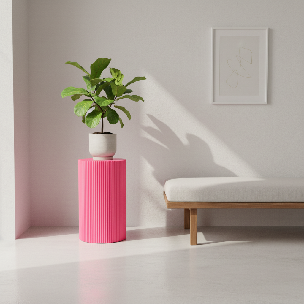 Pillar Show Display Bijzettafel - Roze - Klein