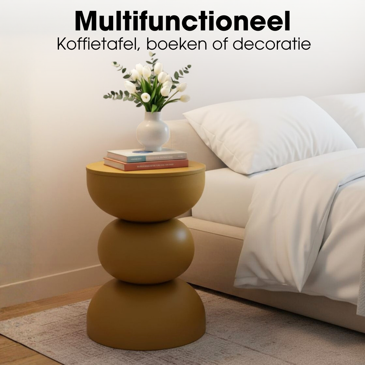 Luna Bijzettafel - Geel